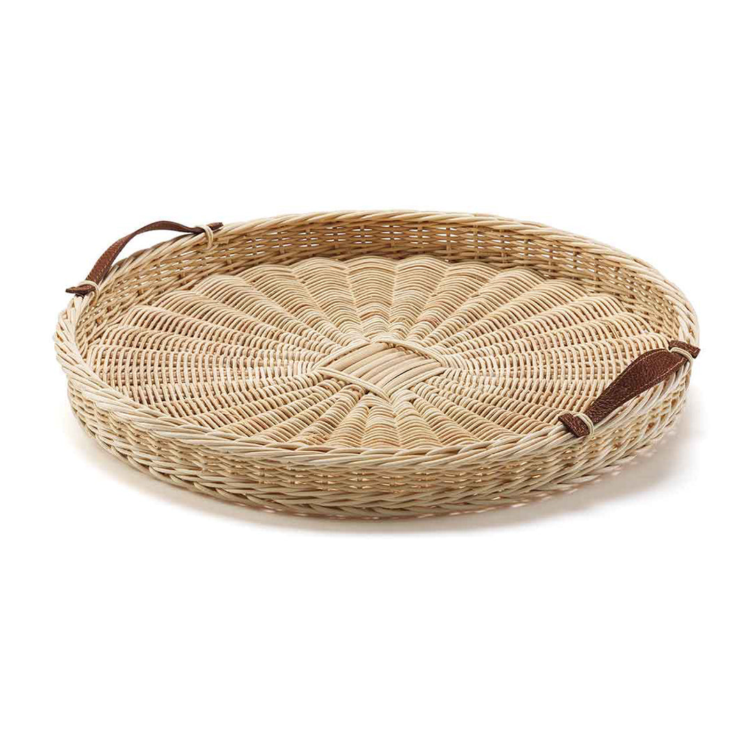 Leather Handle Tray - Large