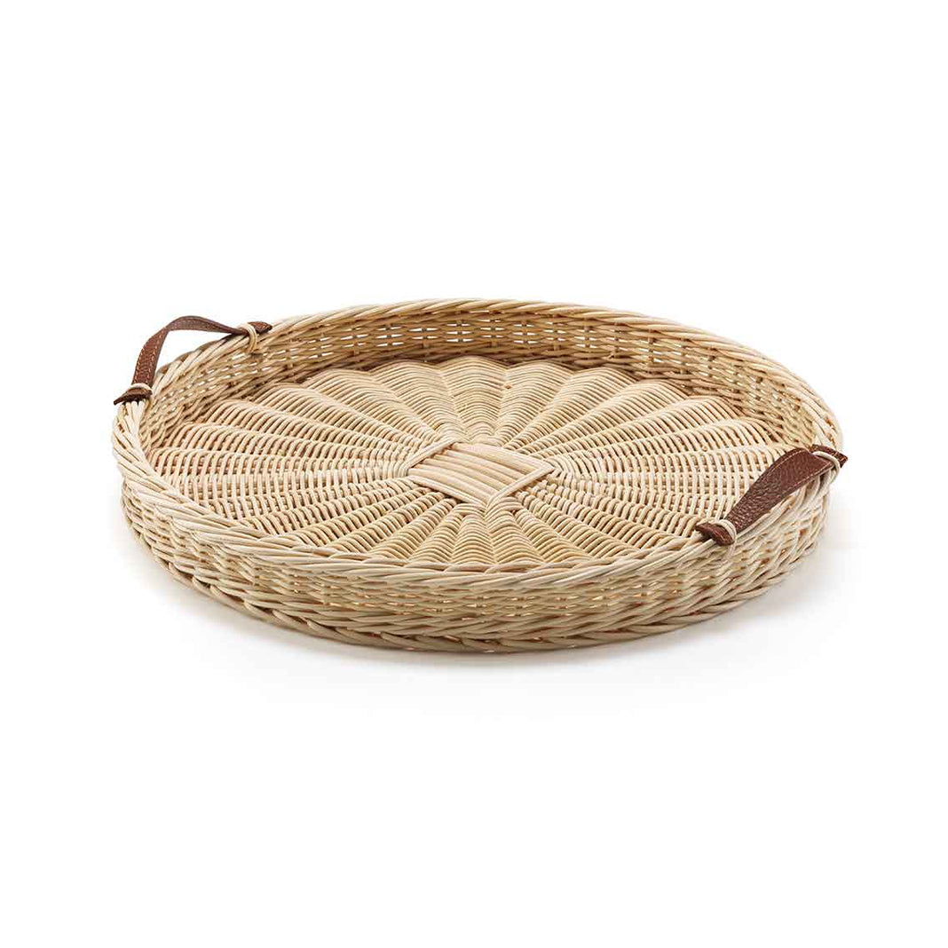 Leather Handle Tray - Medium