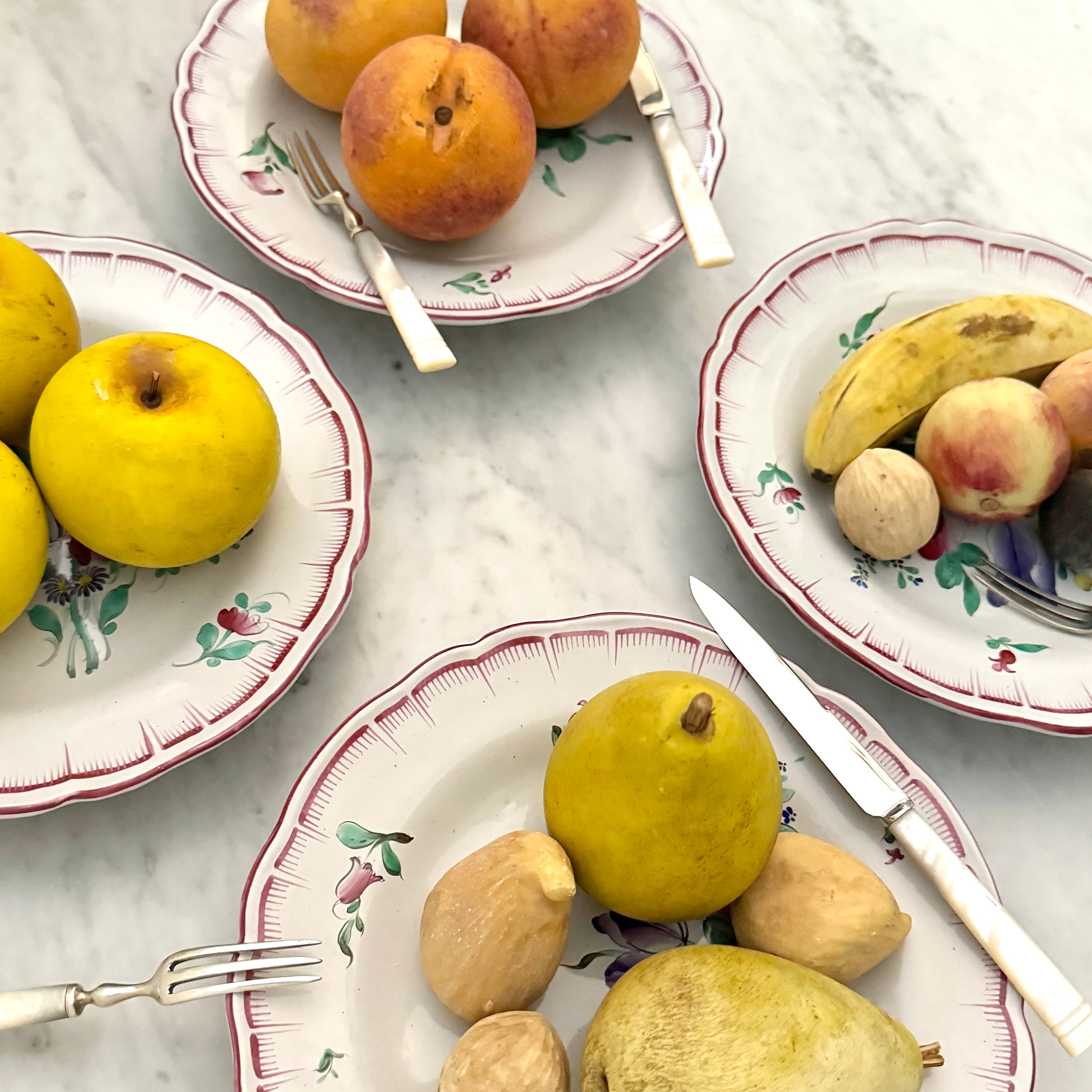 Marble Fruit Plates