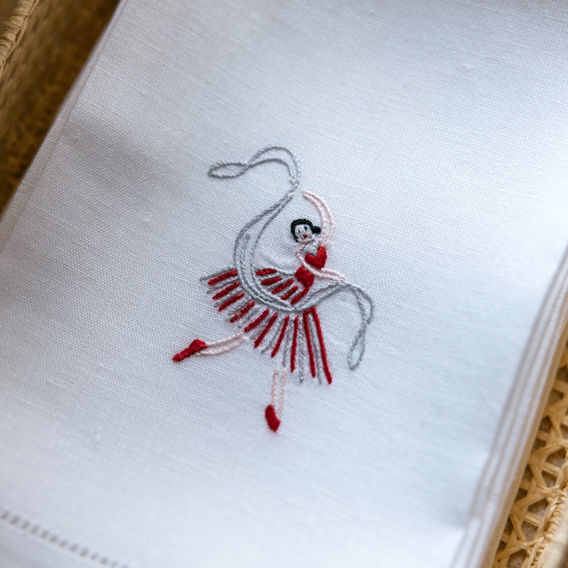 Ballerina Guest Towel - Red