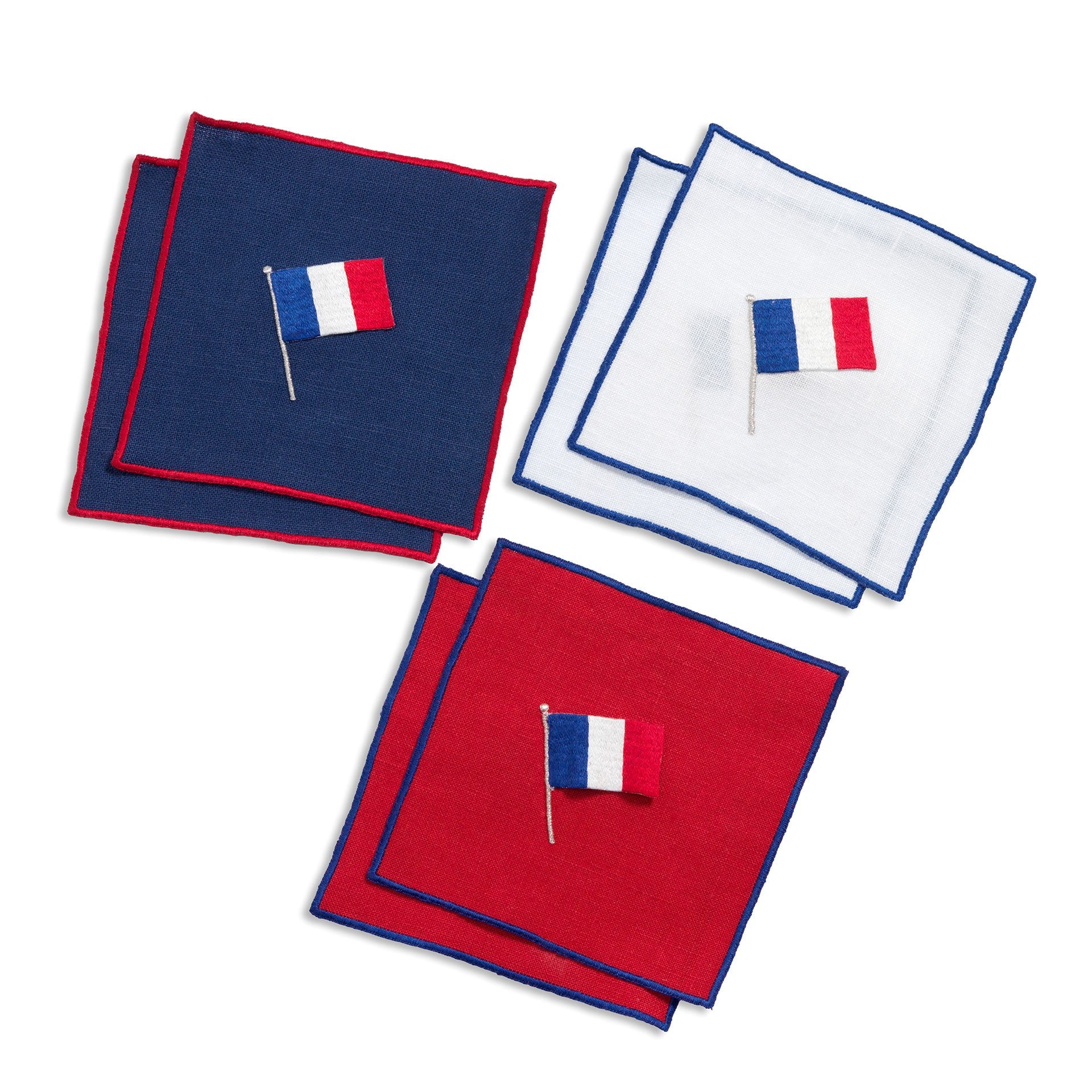 French Flag Coasters-Julia B. Casa
