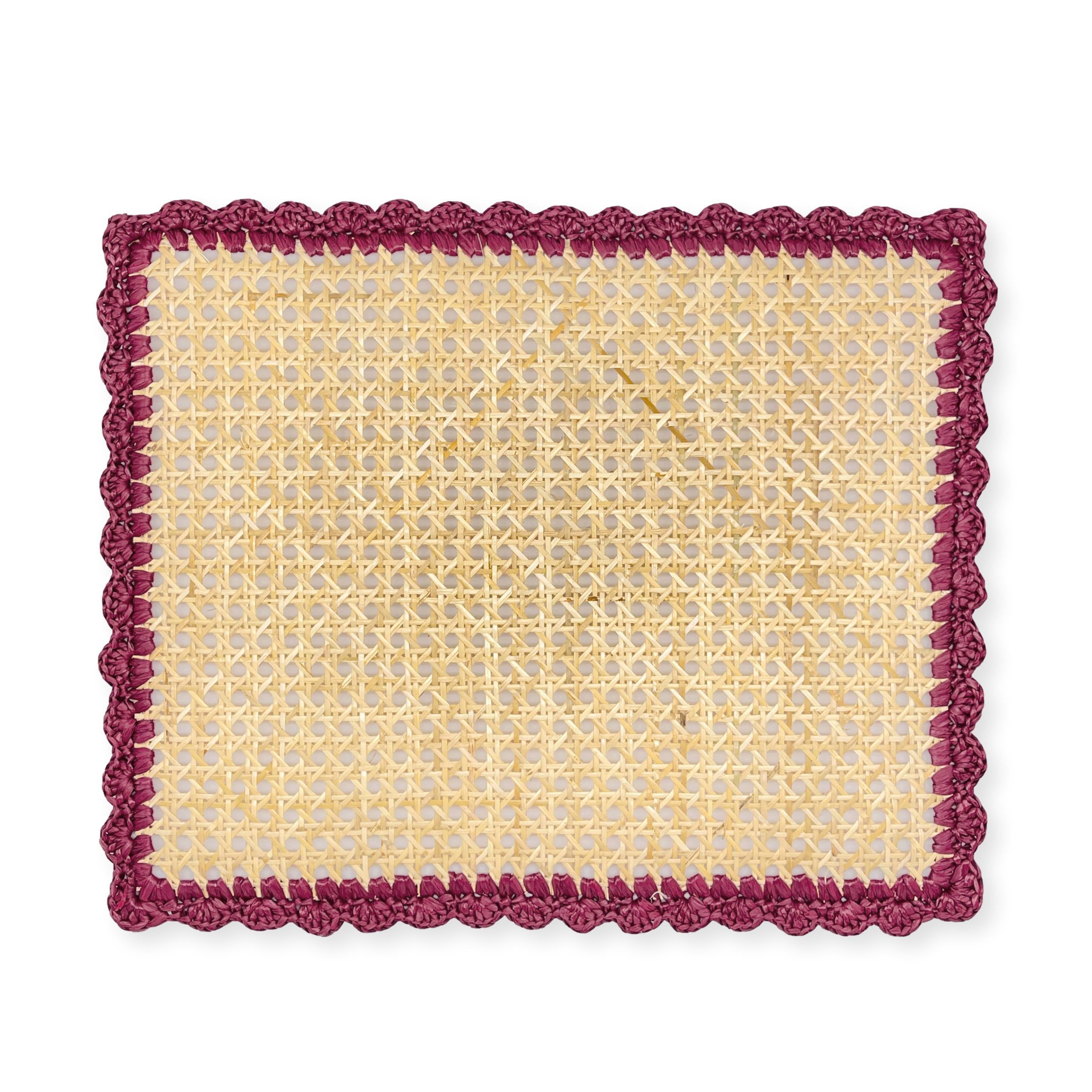 Paglia di Vienna Placemat - Raspberry