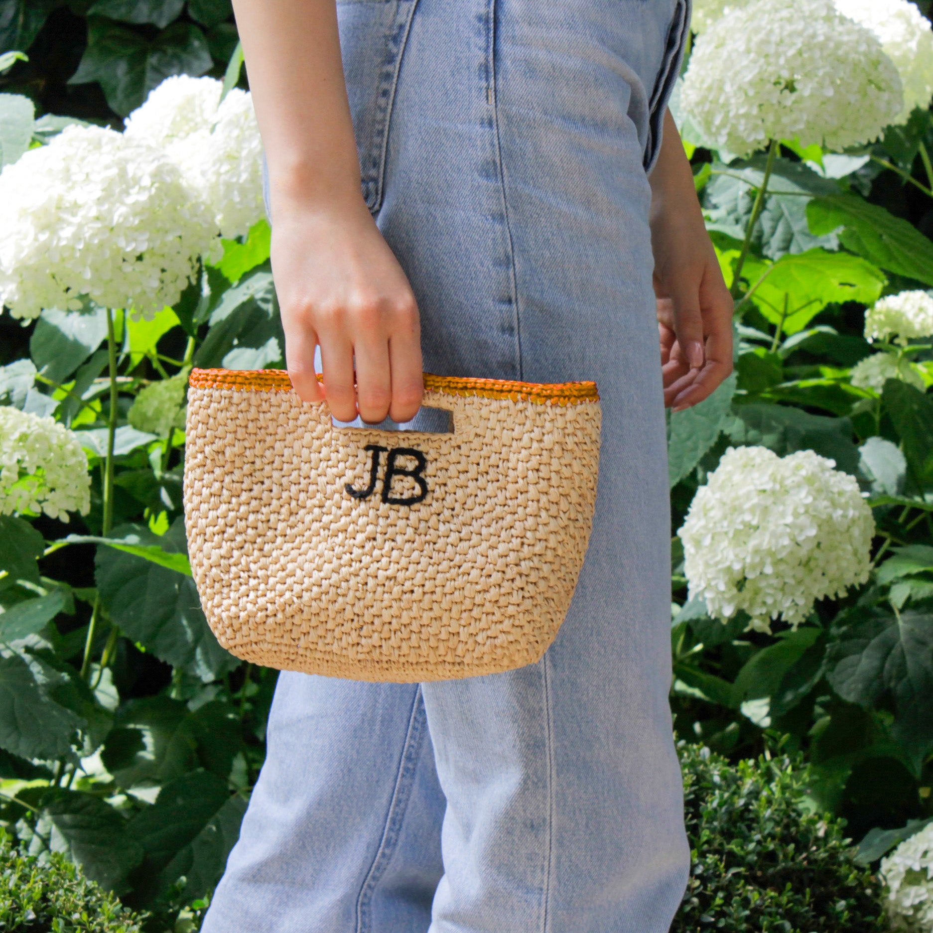 Paglia Pochette - Mustard & Black