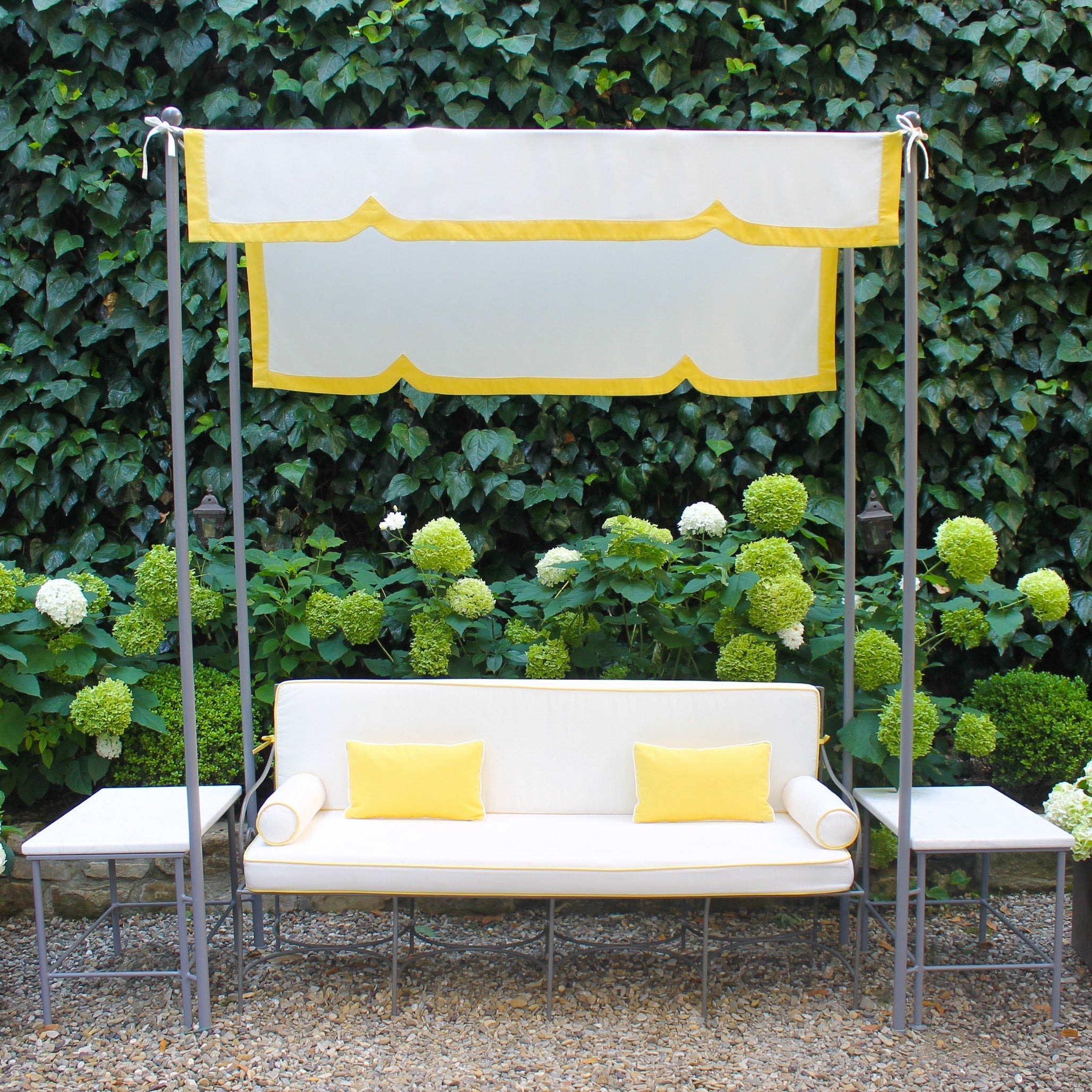 Sofa & Canopy With Side Tables