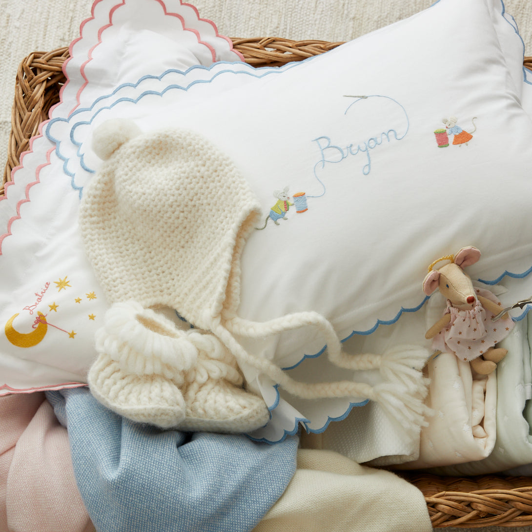 Personalizable Baby Pillow - Blue