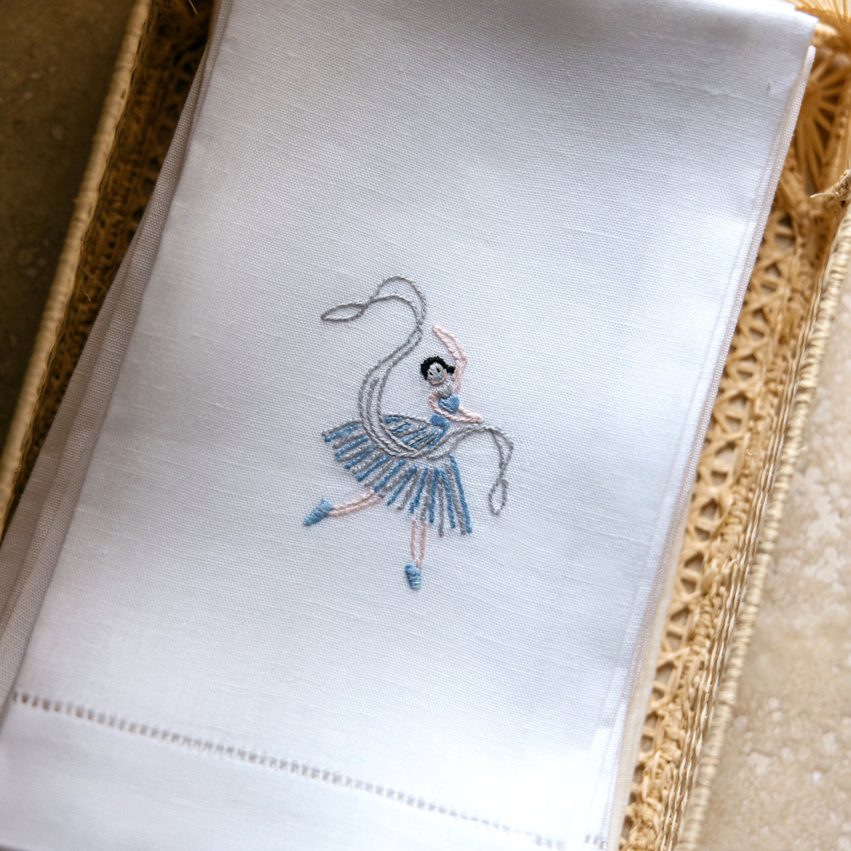 Ballerina Guest Towel - Blue