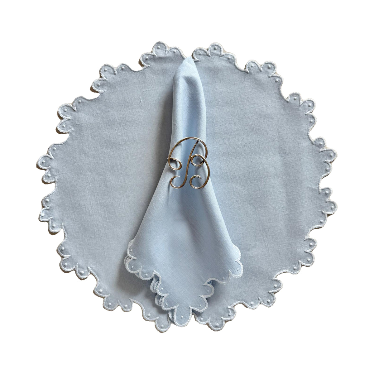 Calais Luncheon Setting - Powder Blue