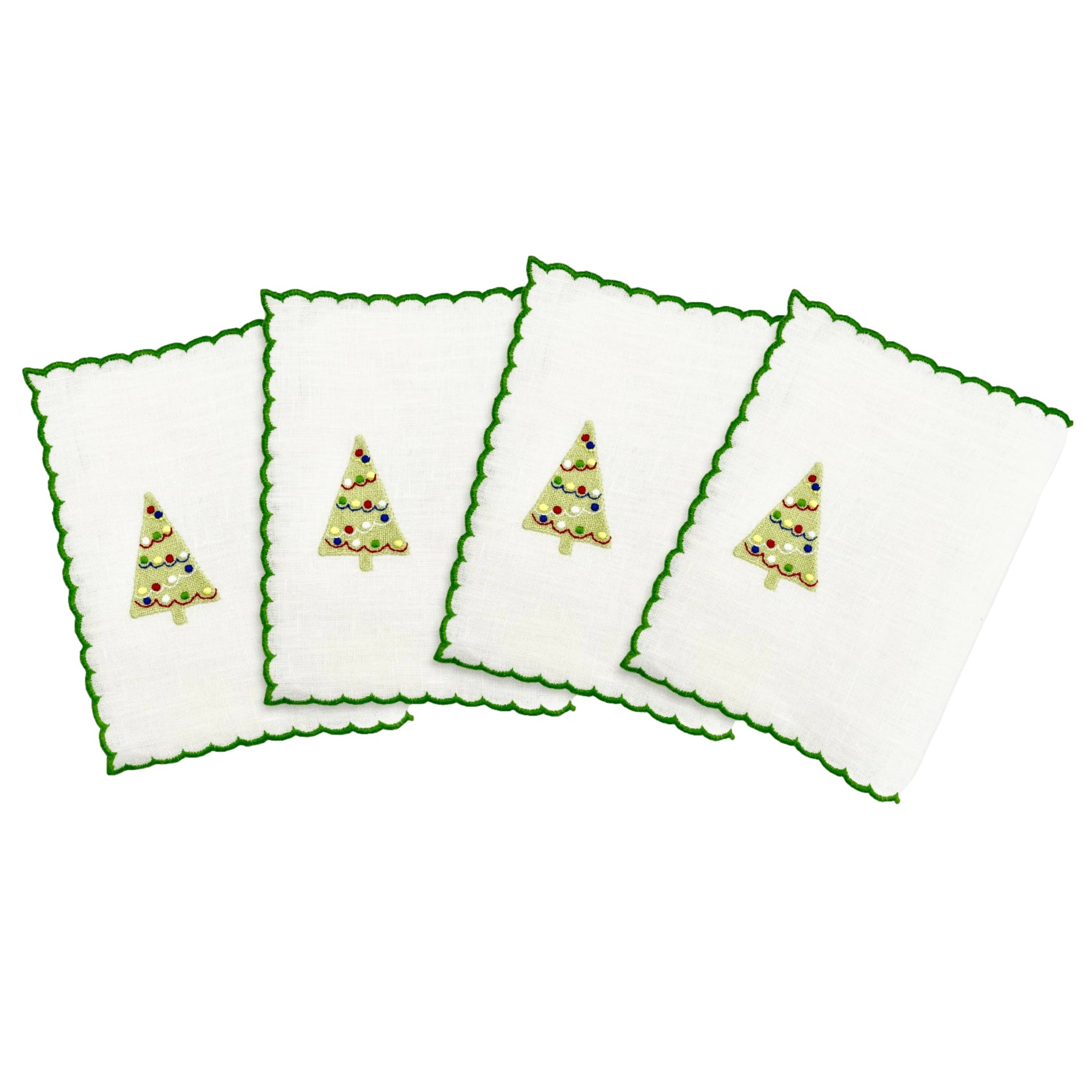 Christmas Tree Cocktail Napkins