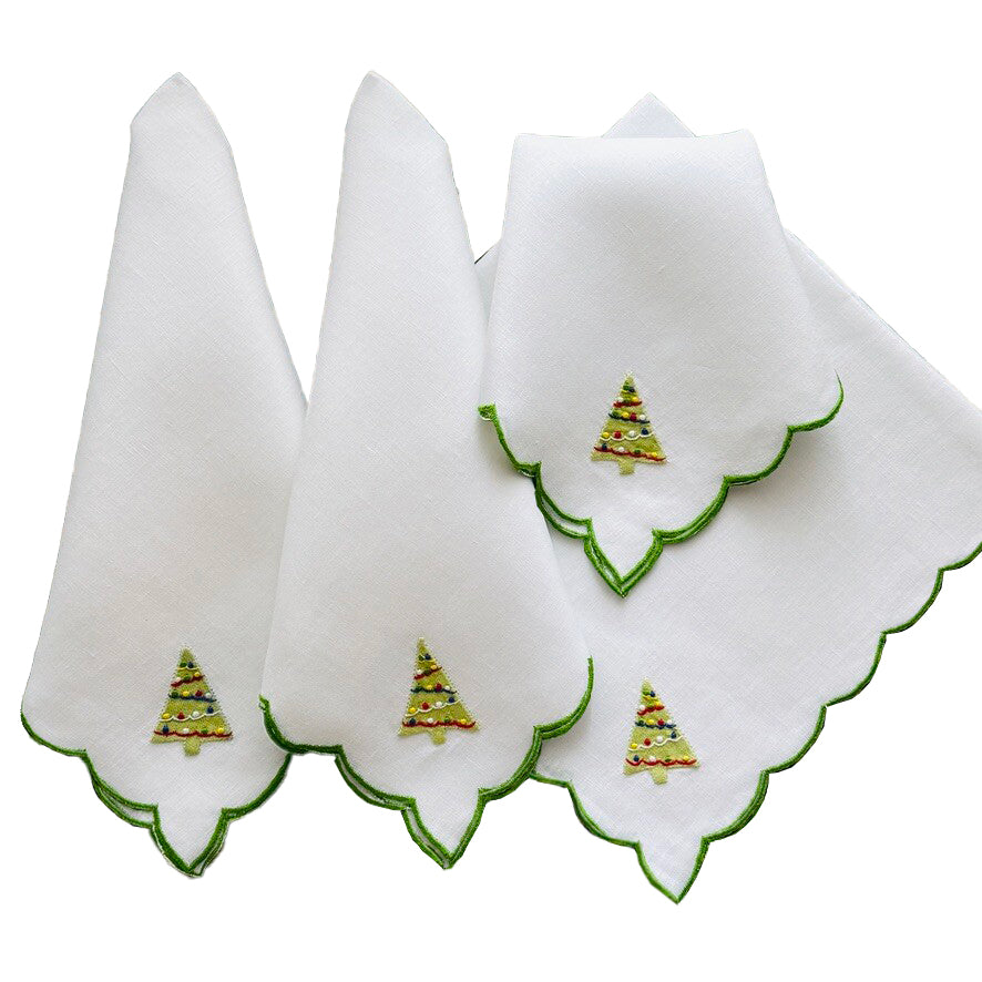 Christmas Tree Dinner Napkins