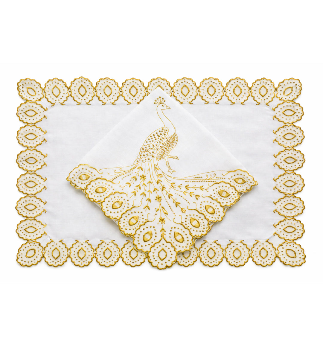 Peacock Place Setting