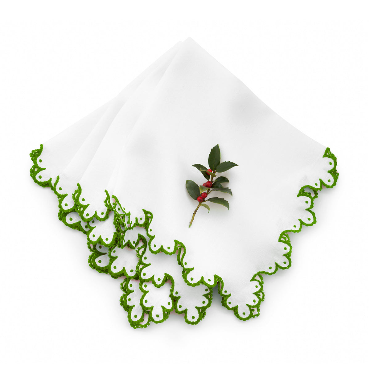 Calais Dinner Napkins - Green