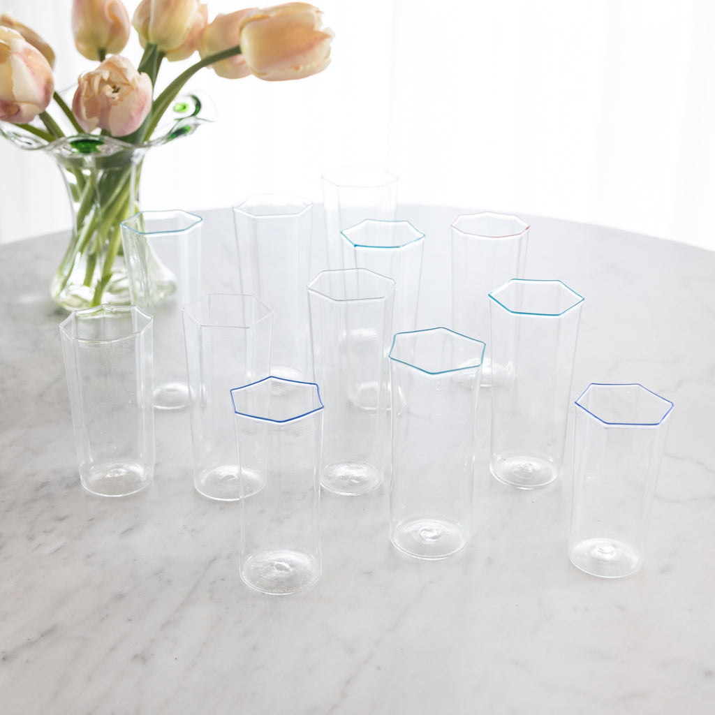 Murano Hexagon Glasses