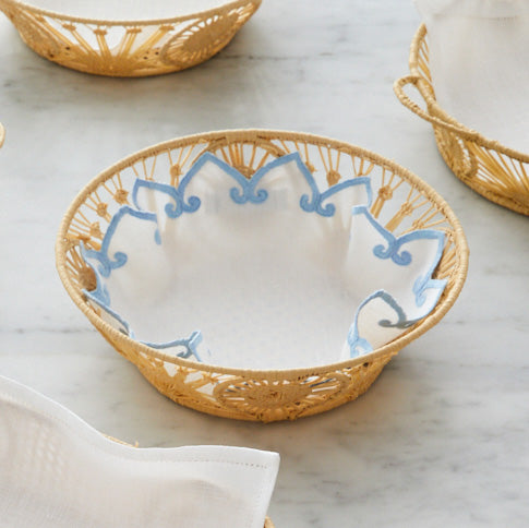 Ischia Bread Basket & Palermo Liner Set