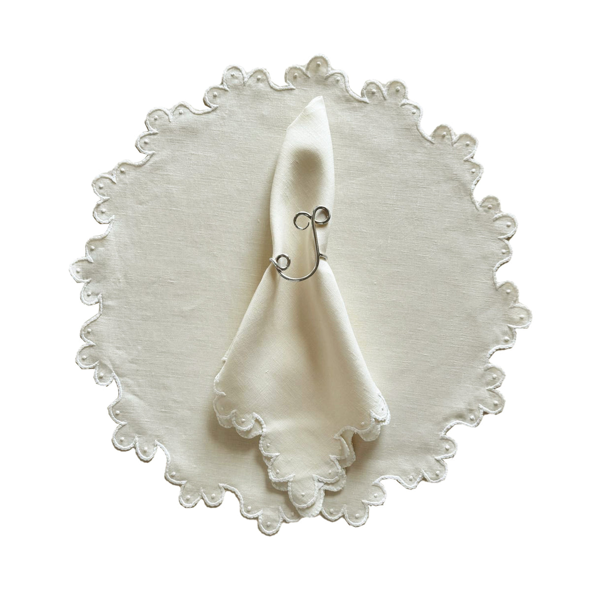 Calais Luncheon Setting - Ivory