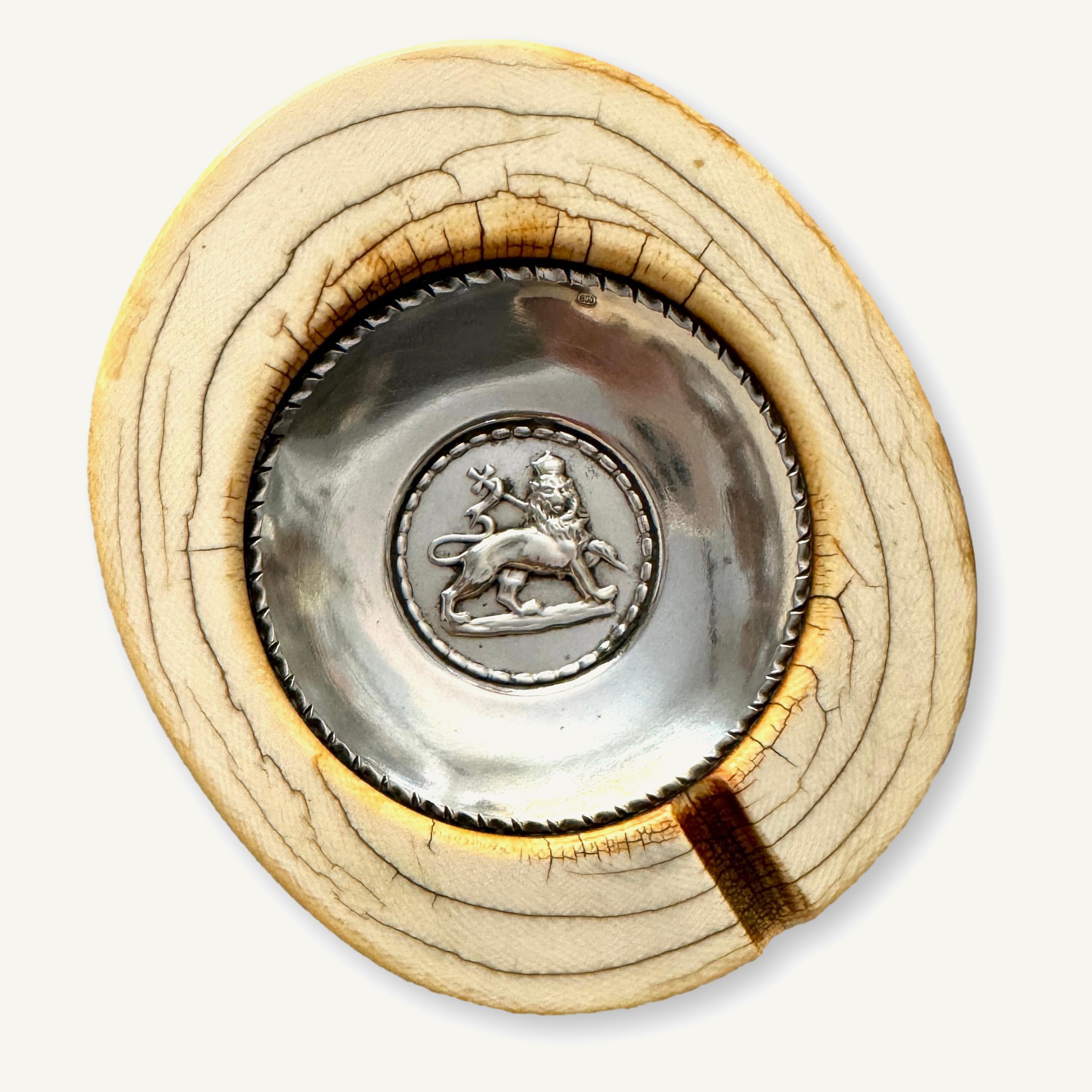Ivory and Silver Ashtray