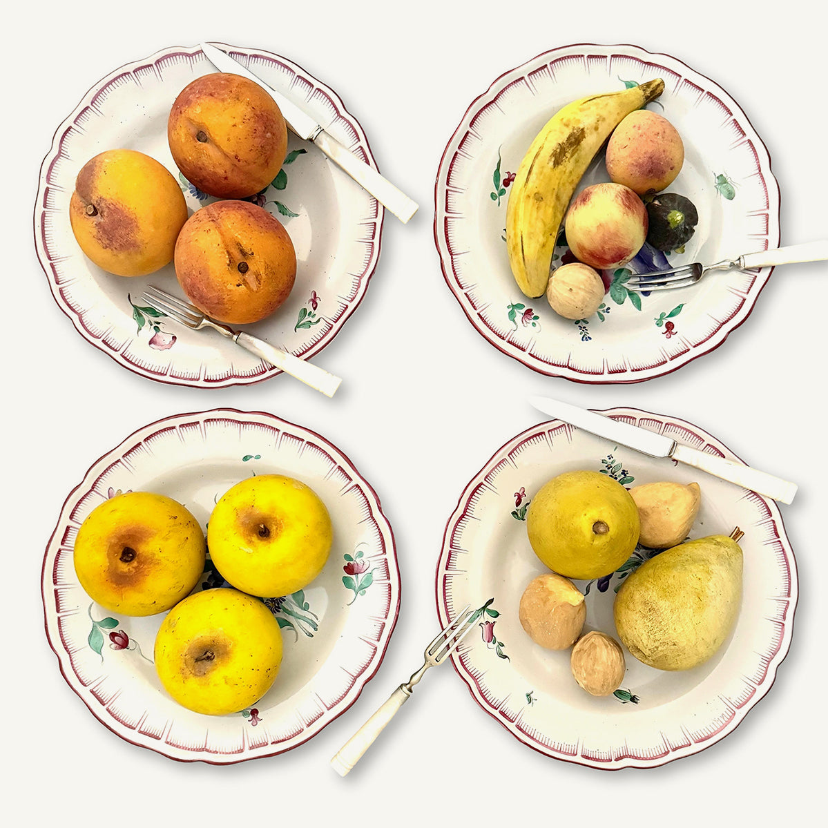 Marble Fruit Plates