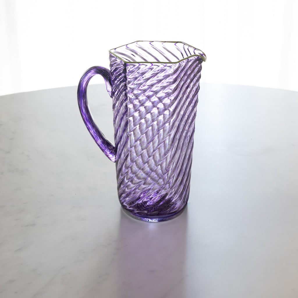 Murano Pitcher - Amethyst