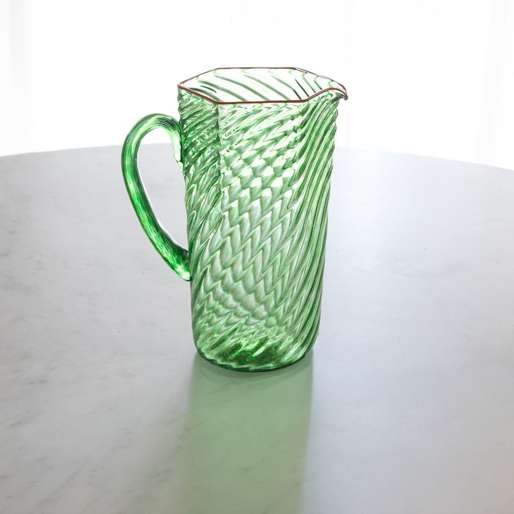 Murano Pitcher - Green