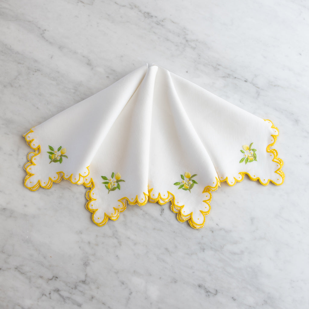 Calais Lemon Dinner Napkins
