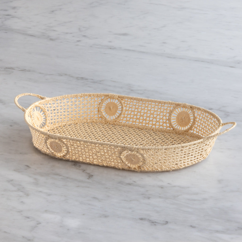 Oval Basket with Linen Liner