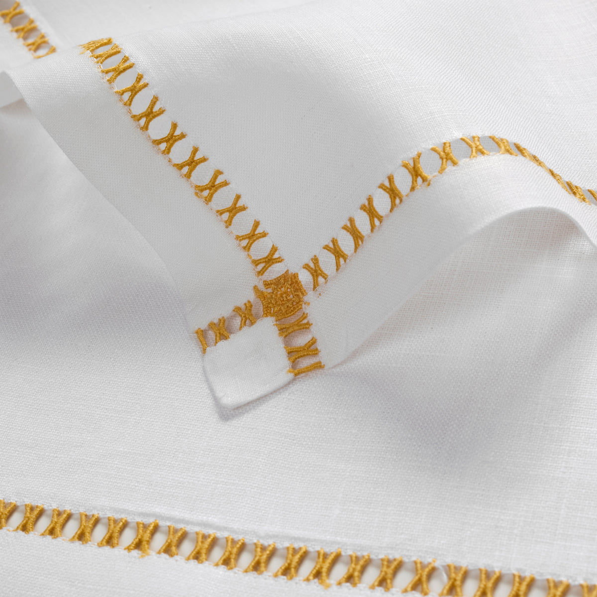 Vannes Dinner Napkins - Mustard
