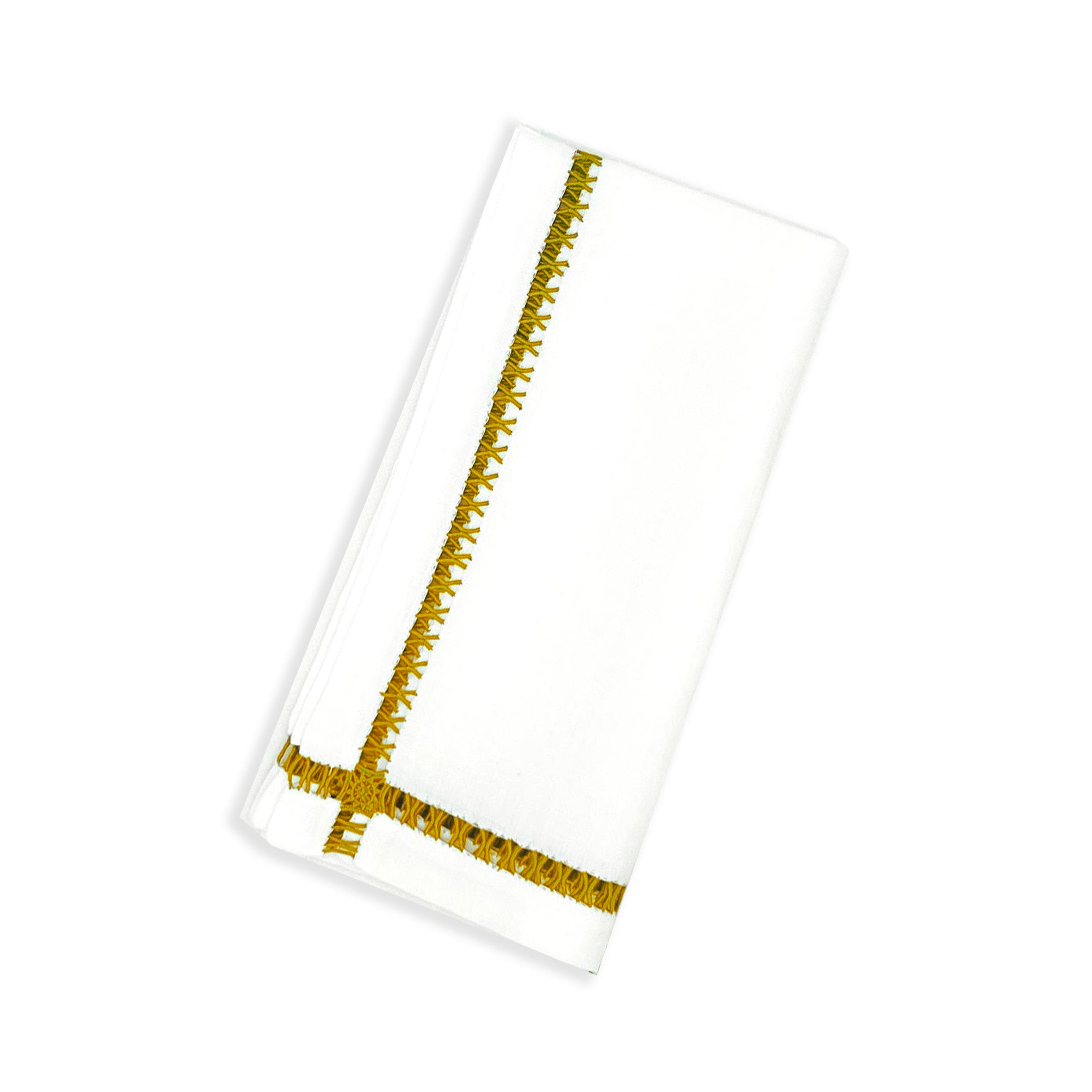 Vannes Dinner Napkins - Mustard