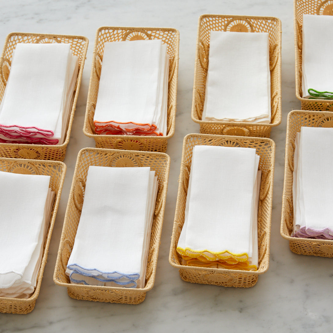 Pierre Mini Guest Towel with Ischia Rectangular Basket