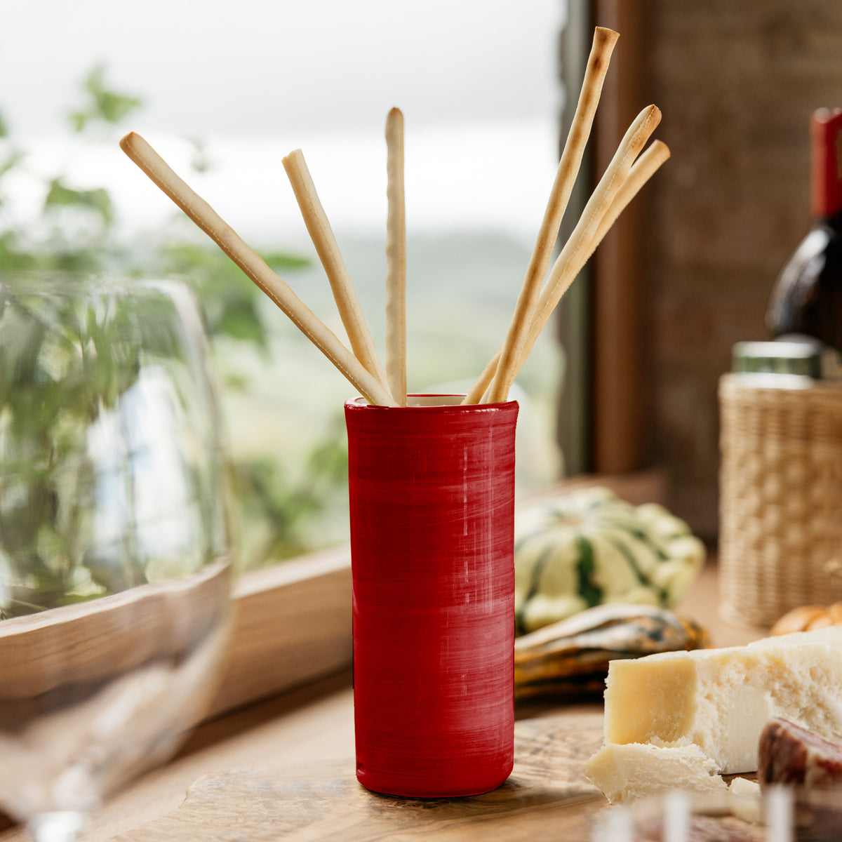 Ceramic Vase - Red