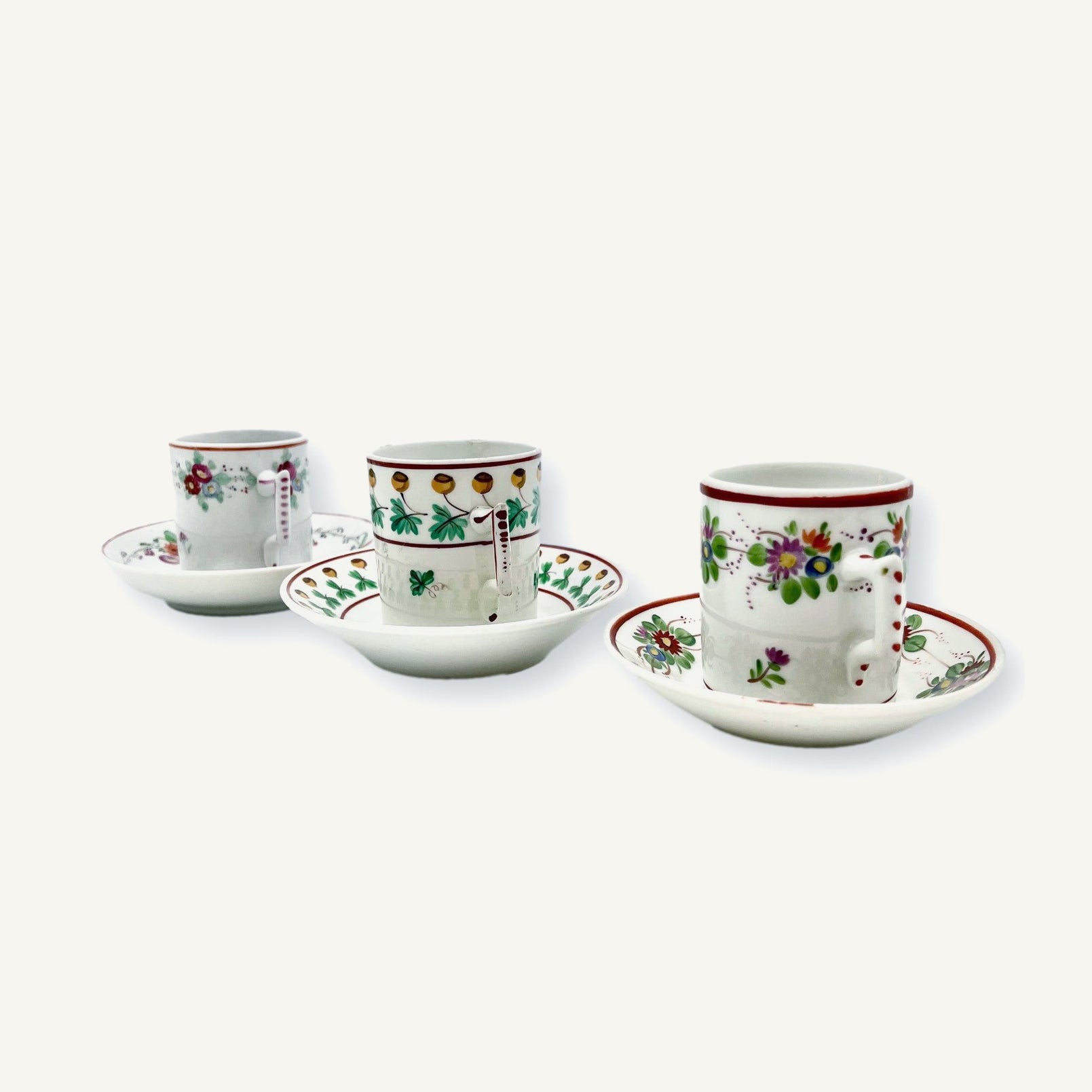 Ginori Porcelain Coffee Cups