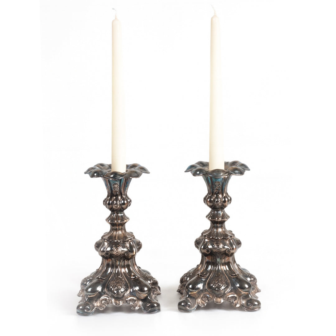 Pair of Candlesticks Rococo Style