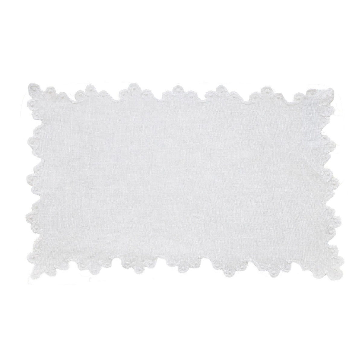 Calais Cocktail Napkins - White-Julia B. Casa