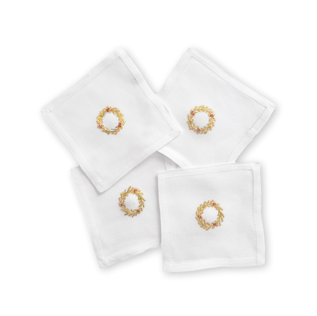 Garland Coasters - Gold