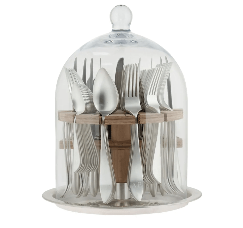 72 Piece Silverware Dome