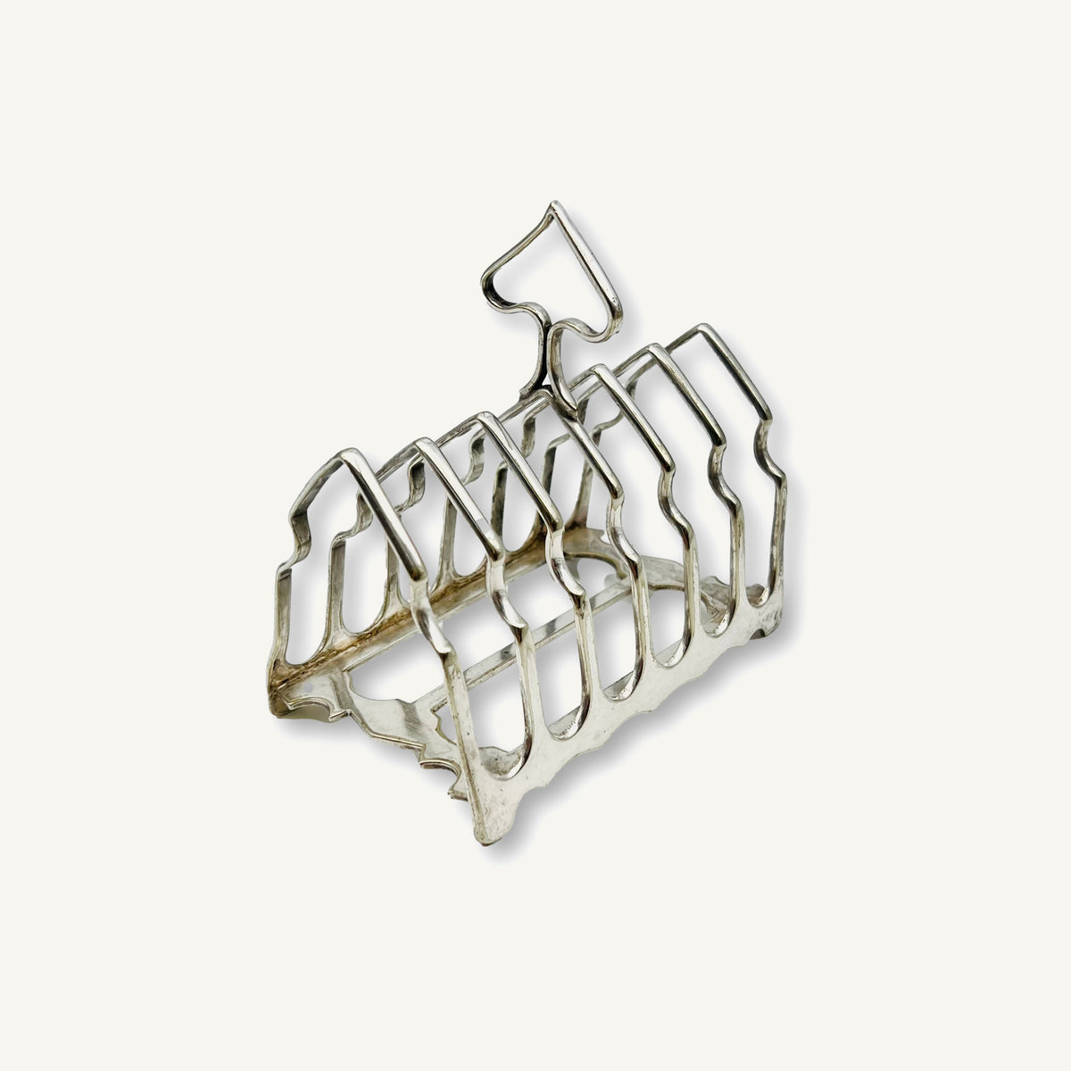 Spade Shaped Silver Toast Rack Julia B. Casa