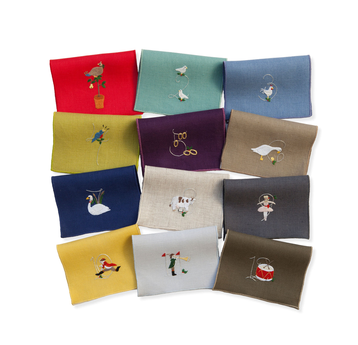 12 Days of Christmas Cocktail Napkins