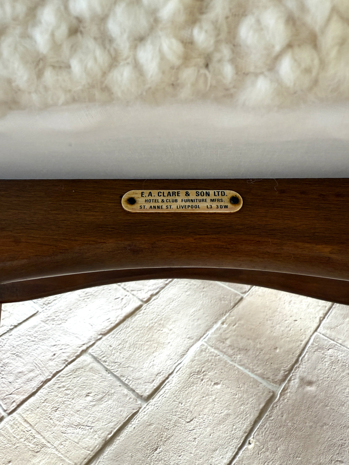Pair of Mid-Century Modern Boucle Arm Chairs c. 1970