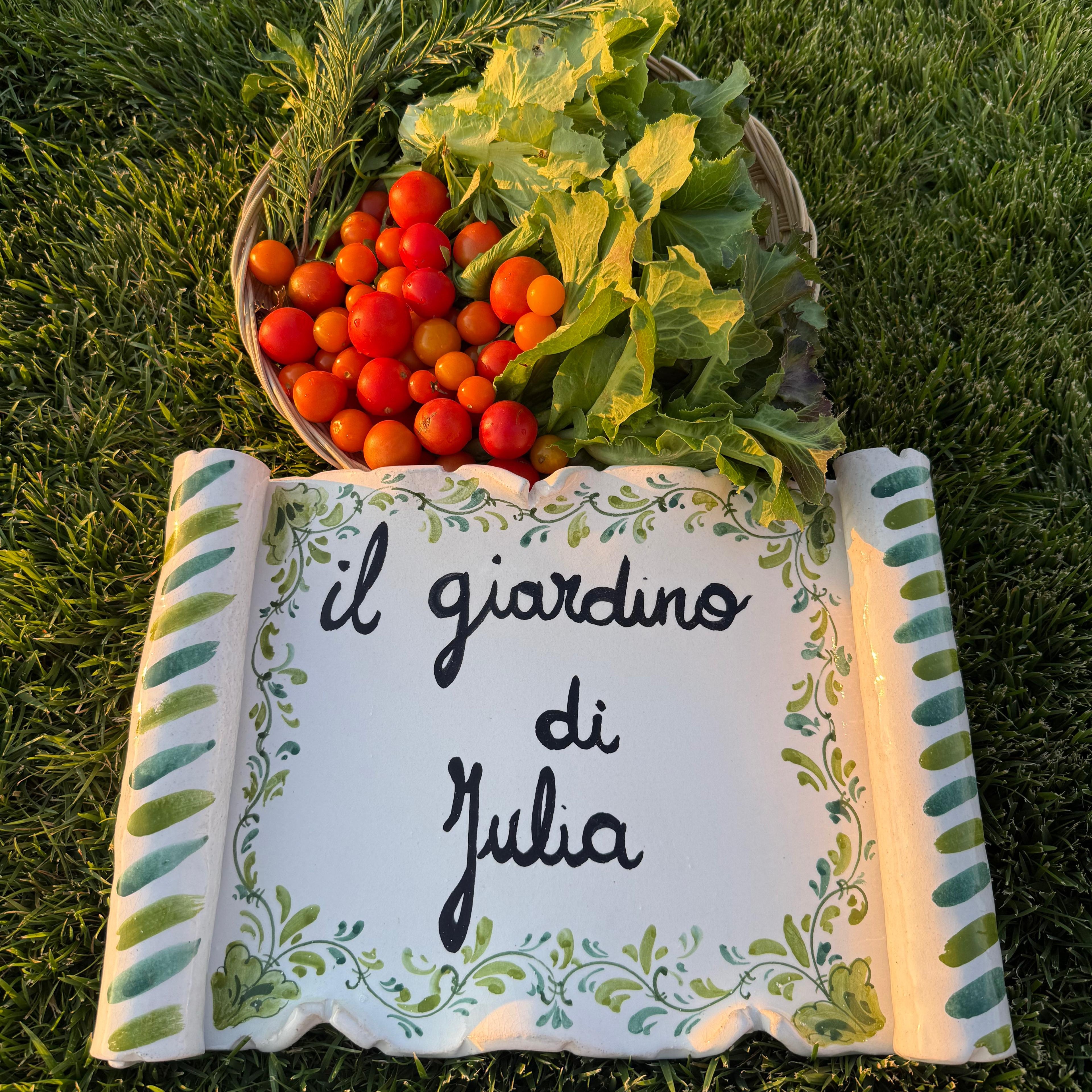 Personalized Ceramic Plaque - Green