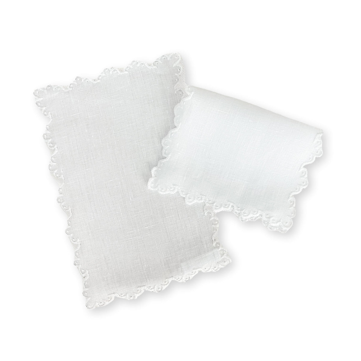 Calais Cocktail Napkins - White