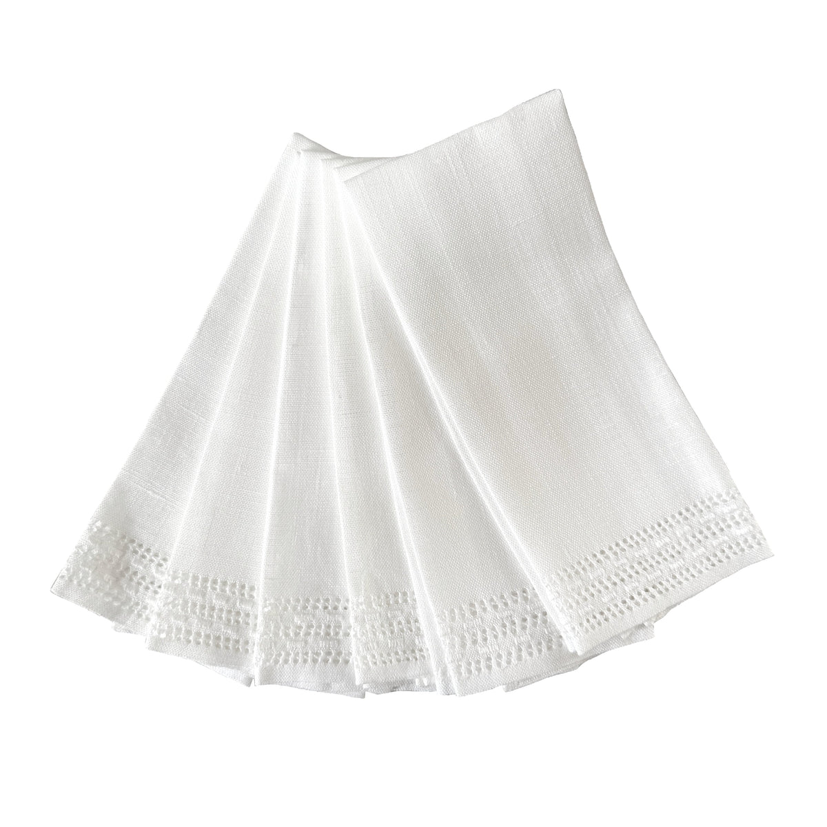 Dijon Mini Guest Towels - White
