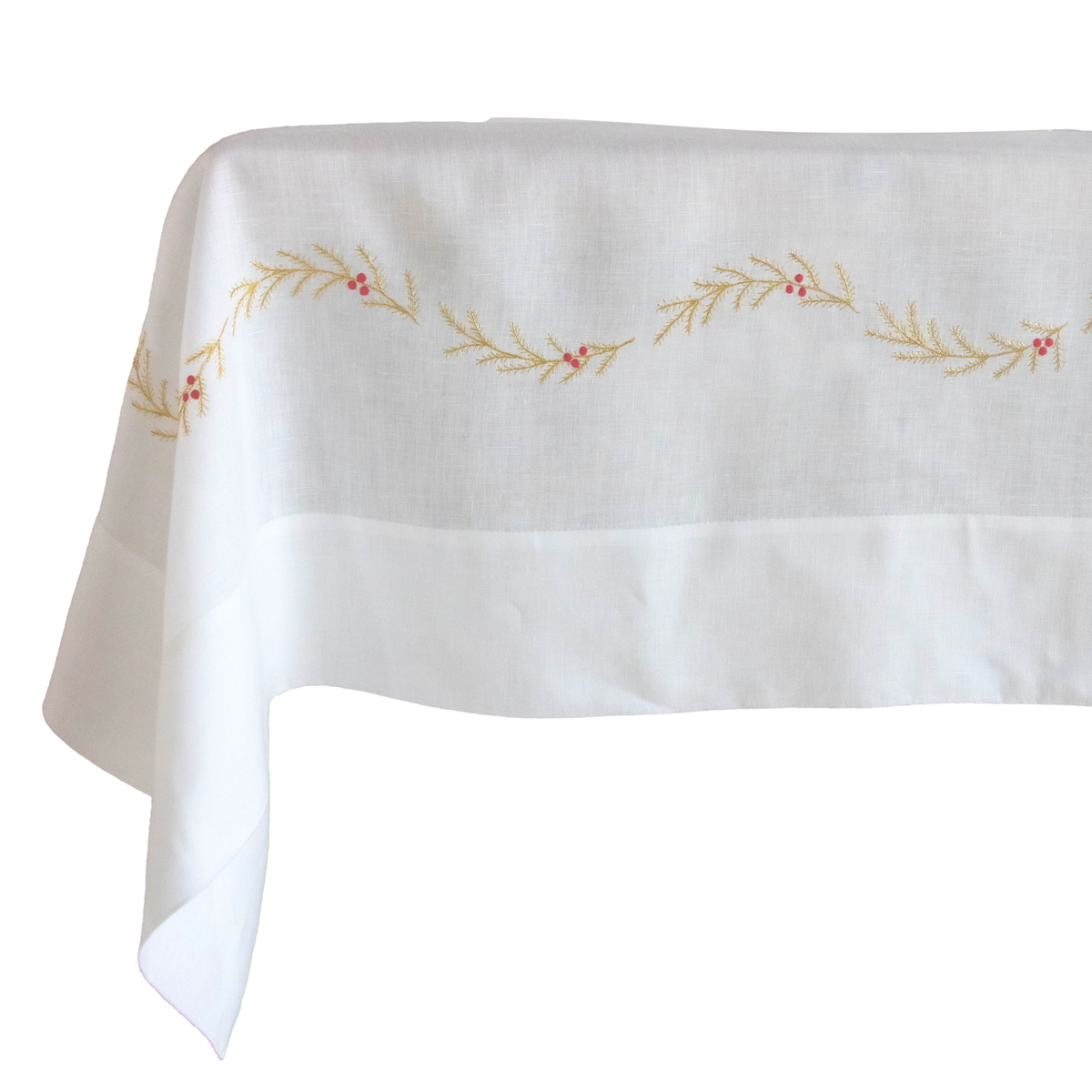Garland Holiday Tablecloth & Dinner Napkins