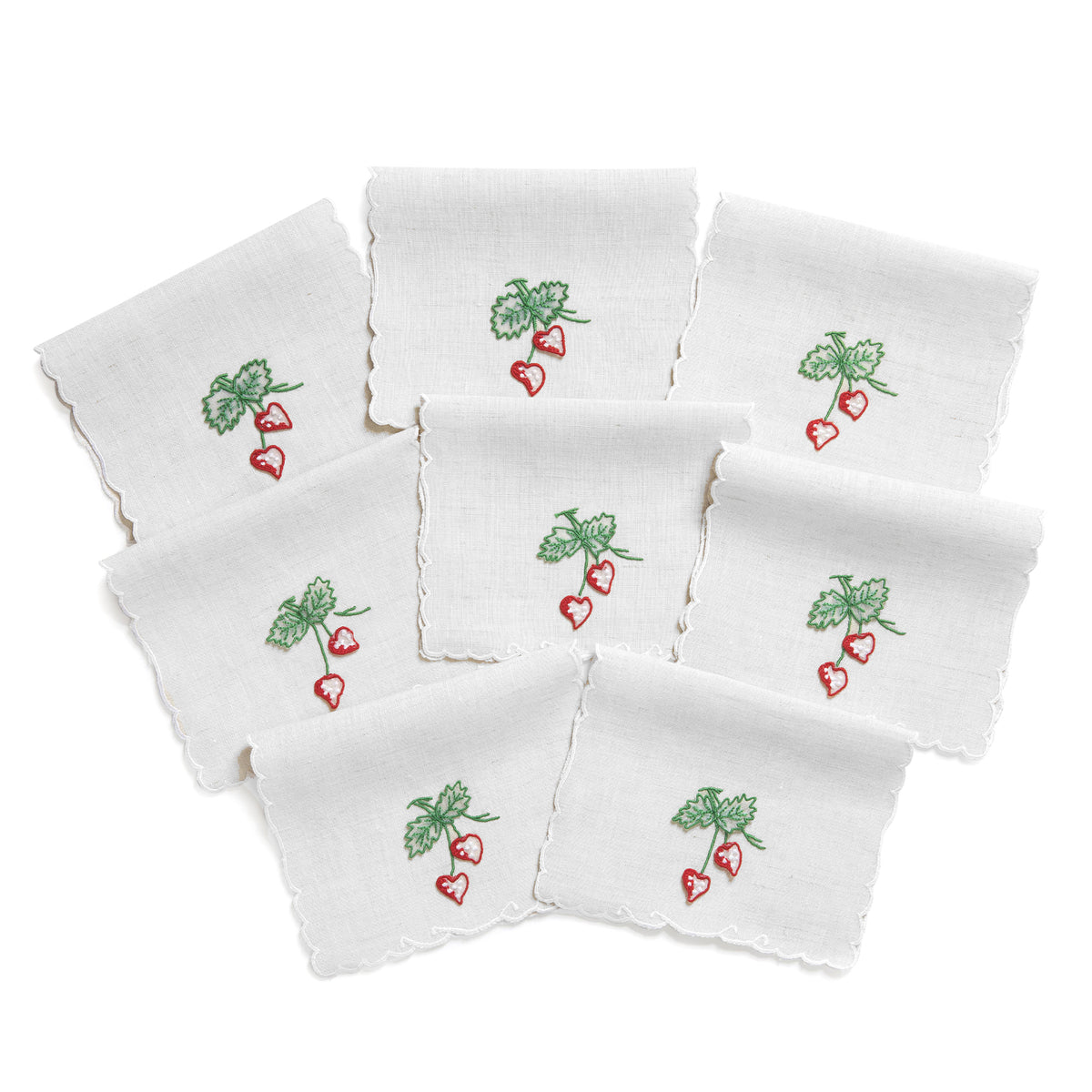 Capkins Strawberry Cocktail Napkins Julia B. Casa