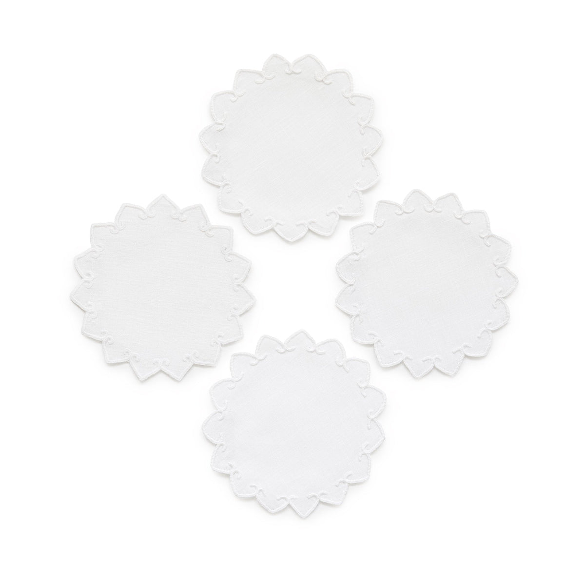 Palermo Coasters - White-Julia B. Casa