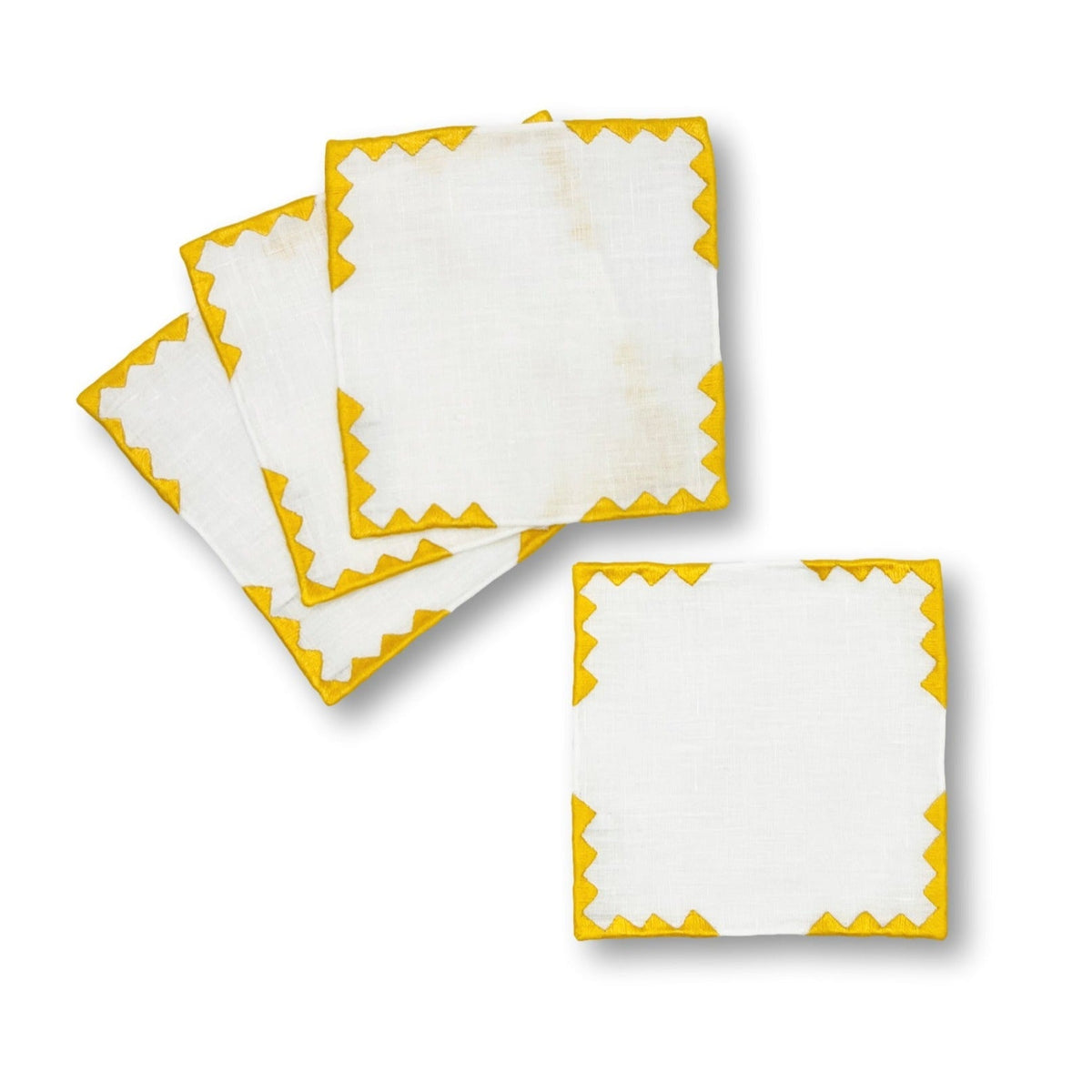 Anastasia Coasters - Yellow-Julia B. Casa