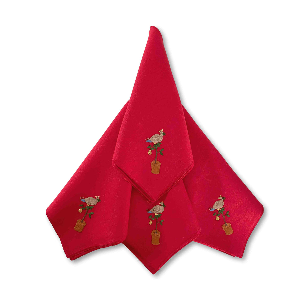 A Partridge In A Pear Tree Dinner Napkins-Julia B. Casa