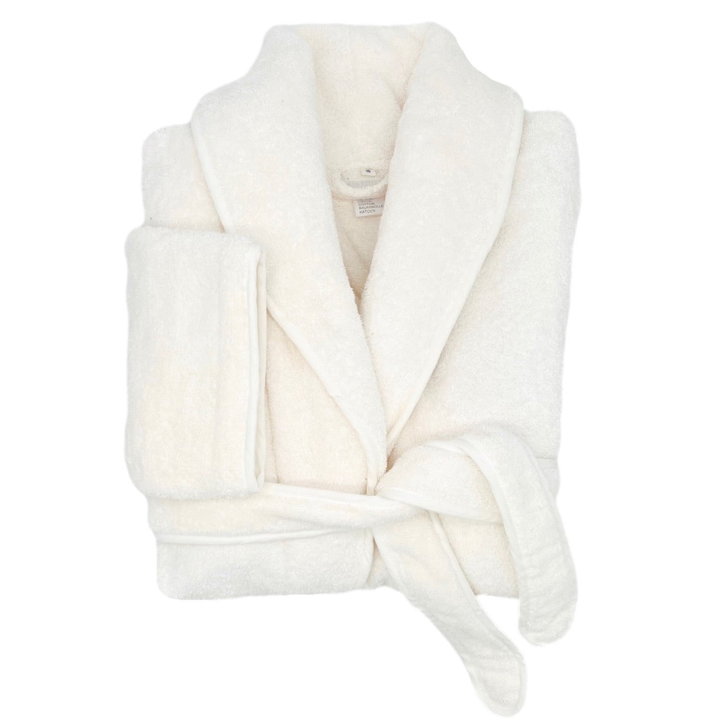 Amalfi Robe - Ivory & White