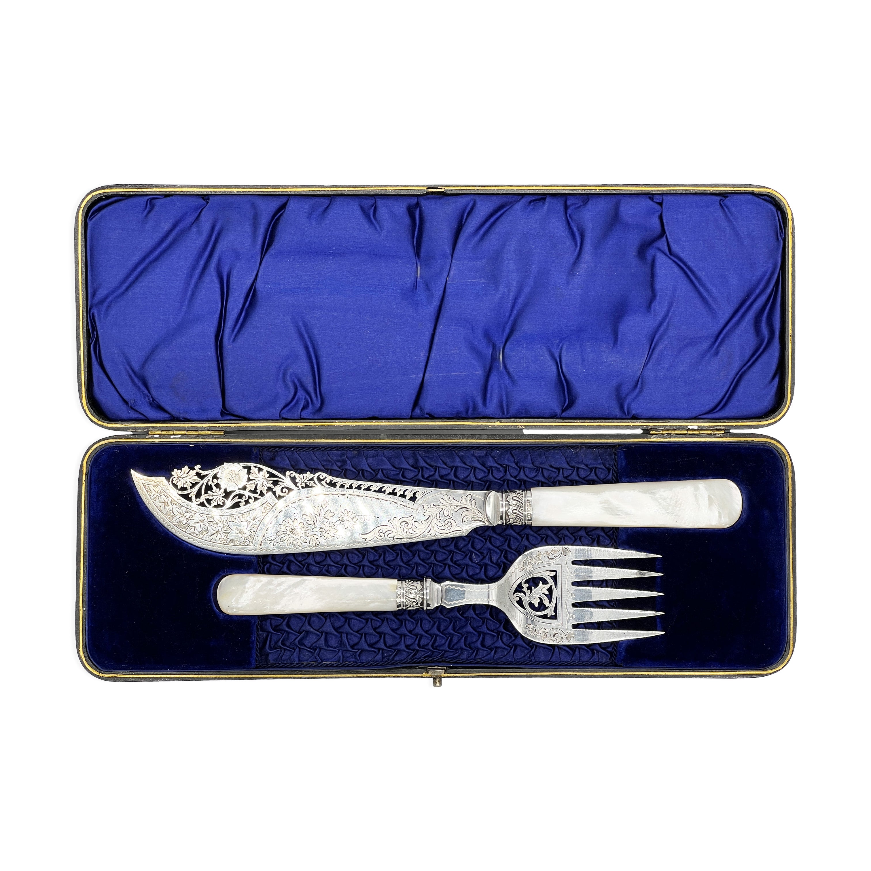 Antique Engraved Fork and Knife Set – Julia B. Casa