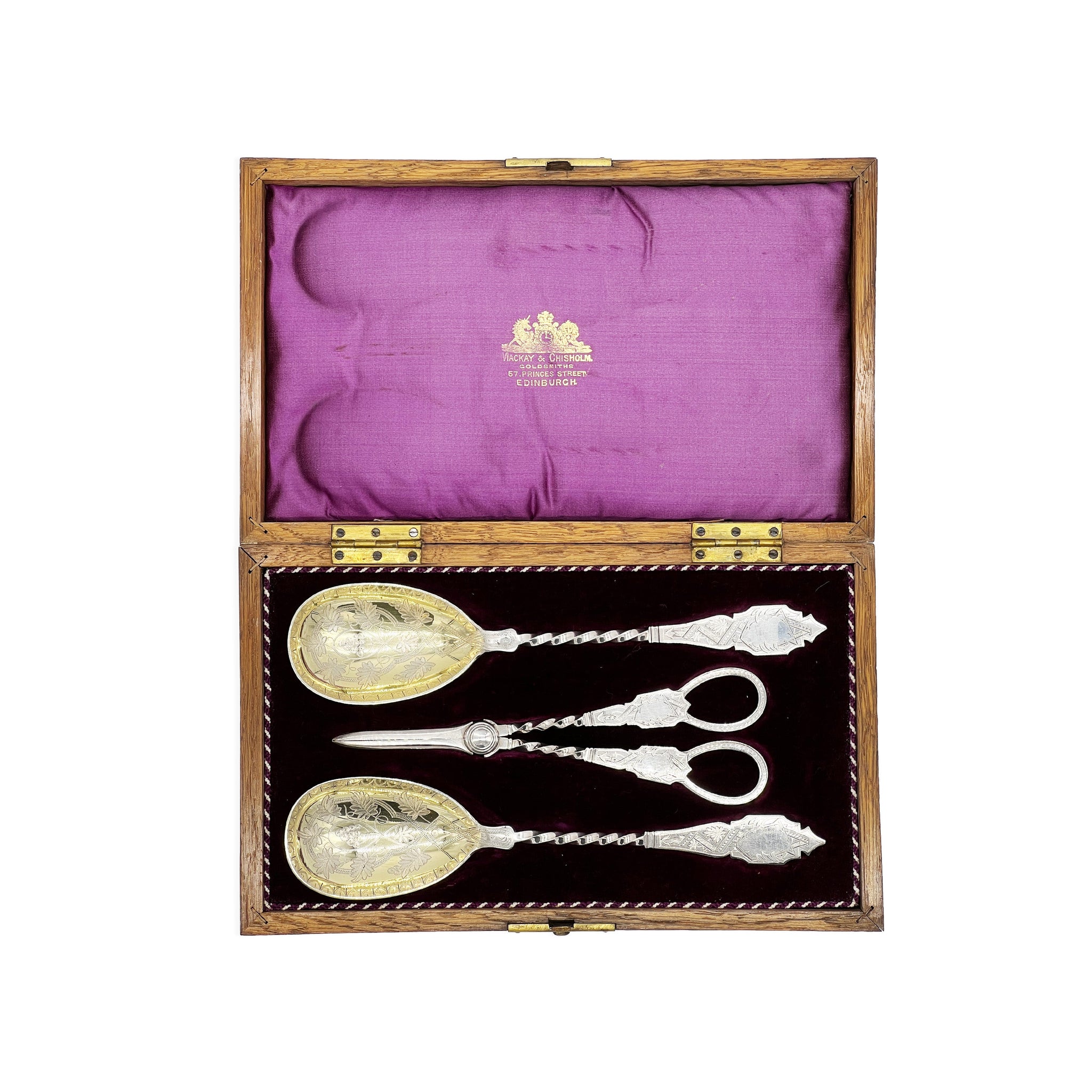 Julia B. Antique Set of Spoons & Scissors