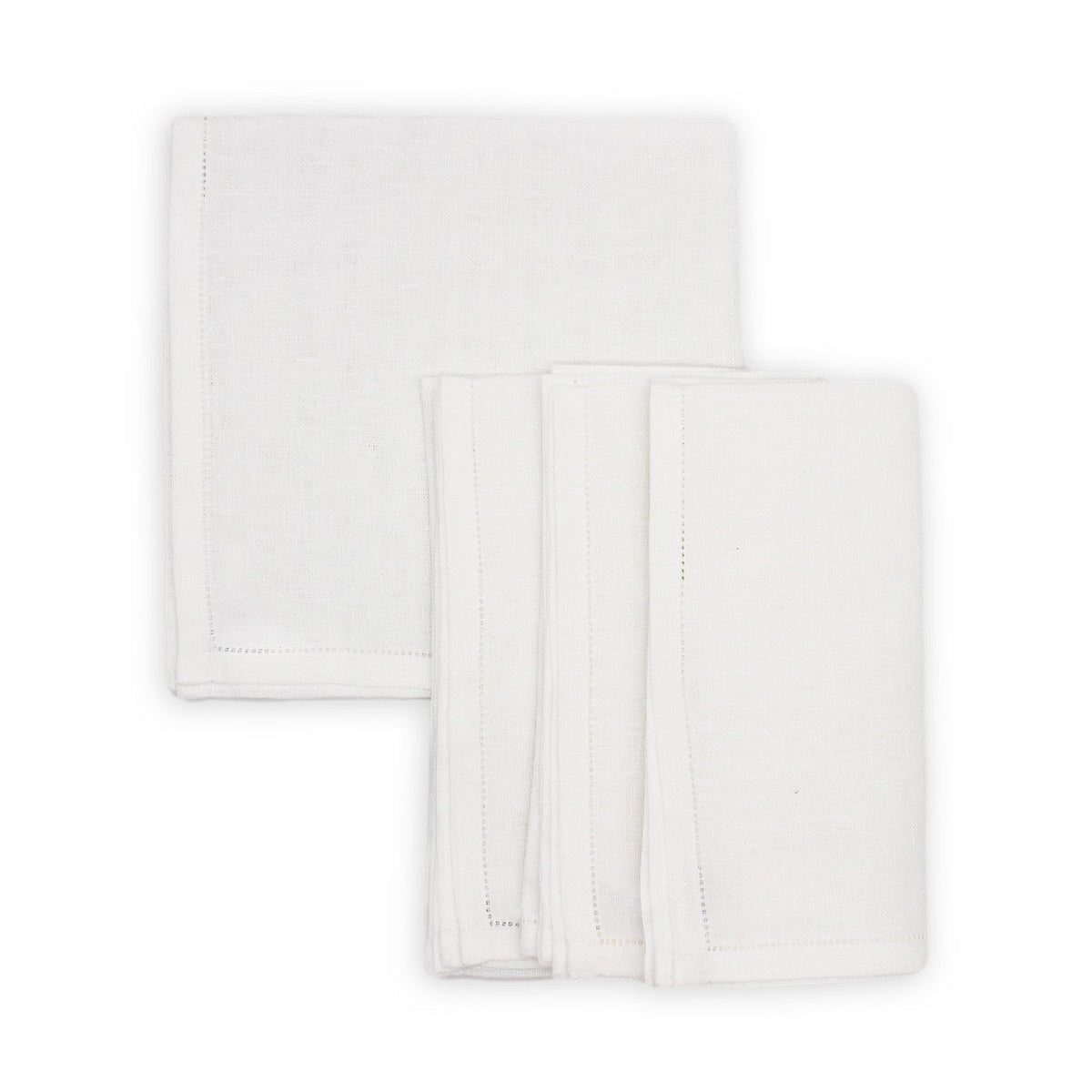 Barca Dinner Napkins - White-Julia B. Casa