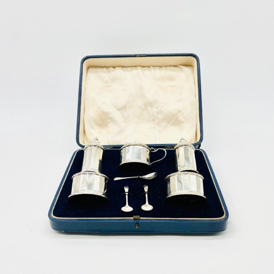 Birmingham Antique Silver Cruet Set-Julia B. Casa