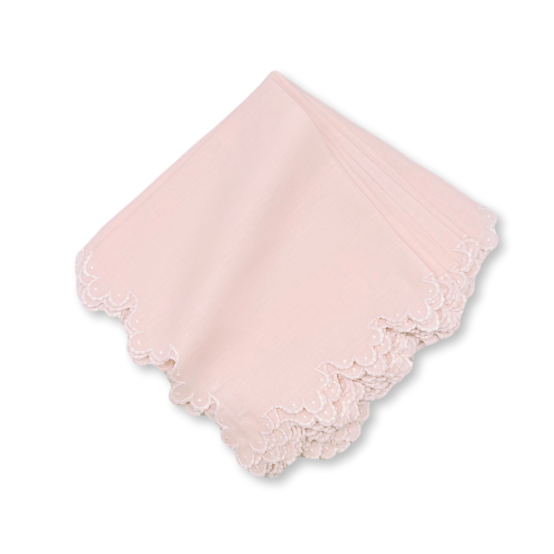 Calais Dinner Napkins - Light Pink